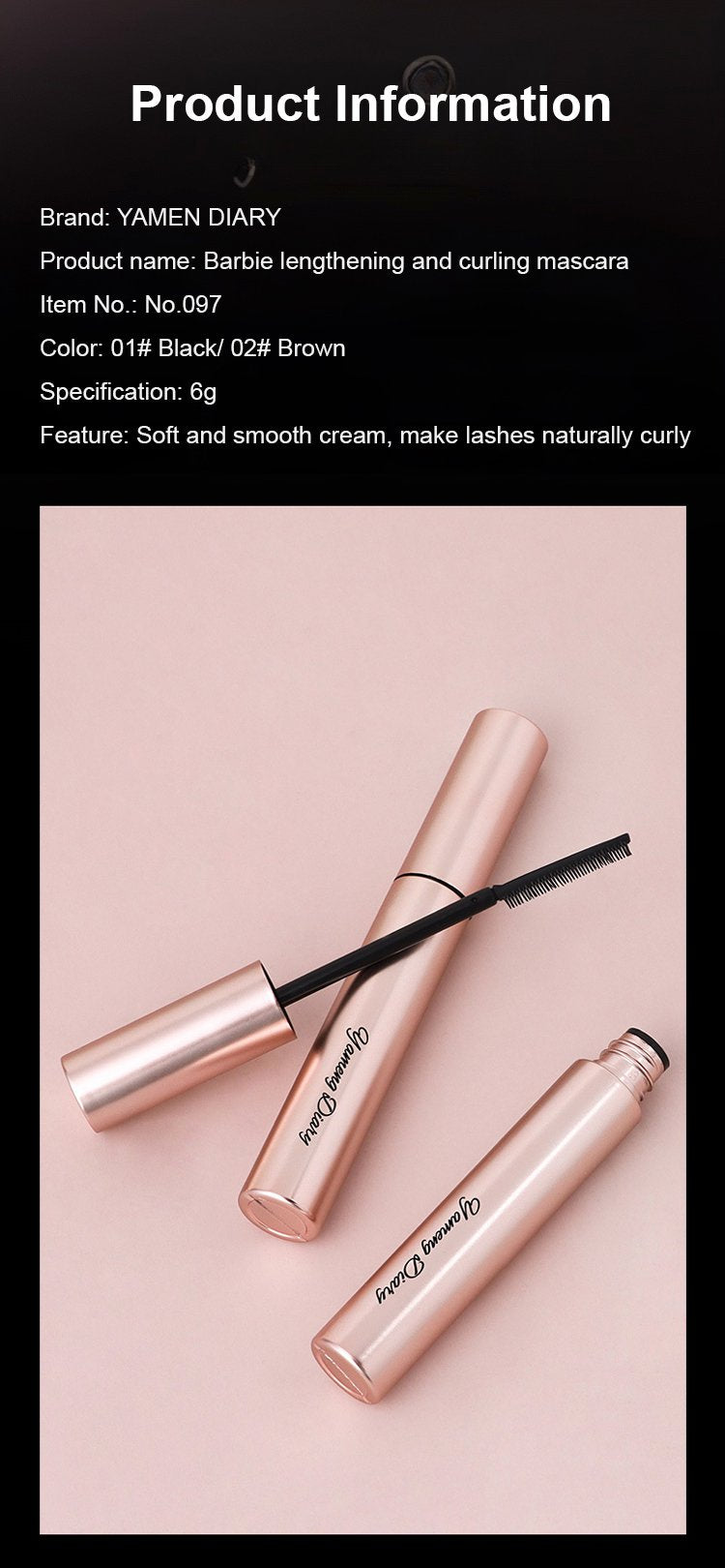 đ„Buy 1 Get 1 Freeđ„Waterproof and Non-SmudgingâšLengthening And Curling Long-lasting Mascara