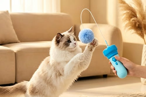 Electric Cat Toy Launcher Wand