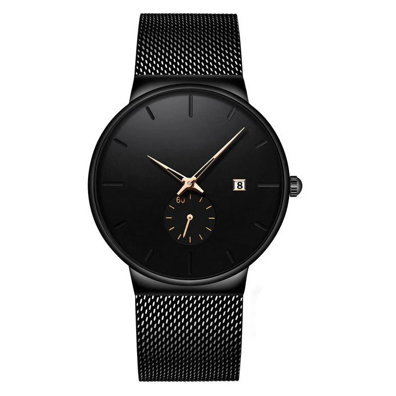 Men's Minimalist Waterproof Quartz Watch⌚