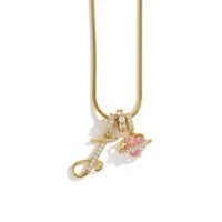Elegant Initial Heart Charm Necklace