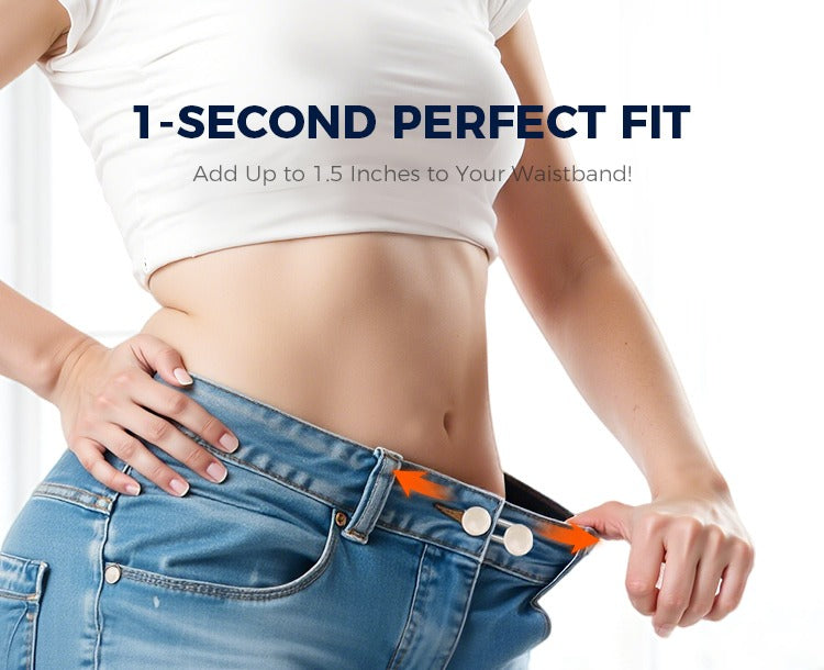 👖👖Spring-Loaded Metal Waist Extender Button for Jeans
