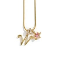 Elegant Initial Heart Charm Necklace