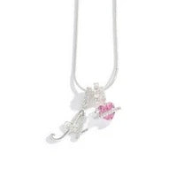 Elegant Initial Heart Charm Necklace
