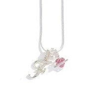 Elegant Initial Heart Charm Necklace