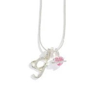 Elegant Initial Heart Charm Necklace