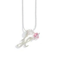 Elegant Initial Heart Charm Necklace