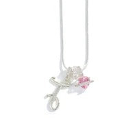 Elegant Initial Heart Charm Necklace