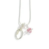 Elegant Initial Heart Charm Necklace