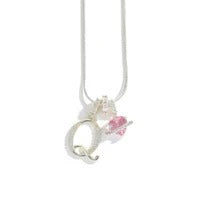 Elegant Initial Heart Charm Necklace