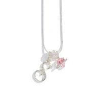 Elegant Initial Heart Charm Necklace
