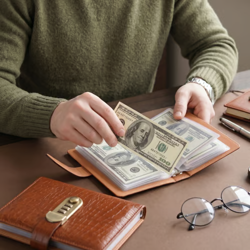 Lockable Savings Notebook