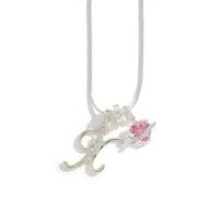 Elegant Initial Heart Charm Necklace