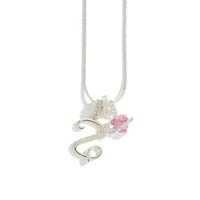 Elegant Initial Heart Charm Necklace